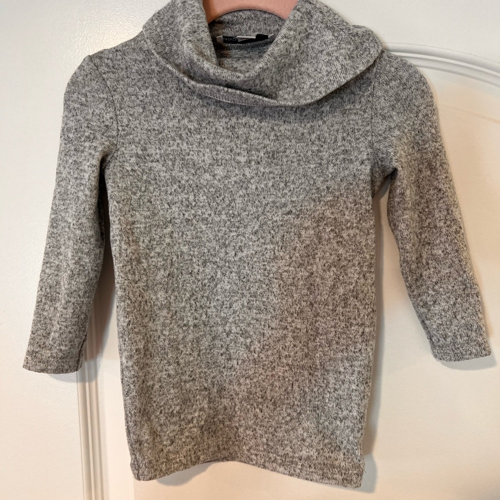 Adorable gray sweater dress